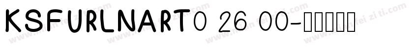 KSFURLNART0 26 00字体转换